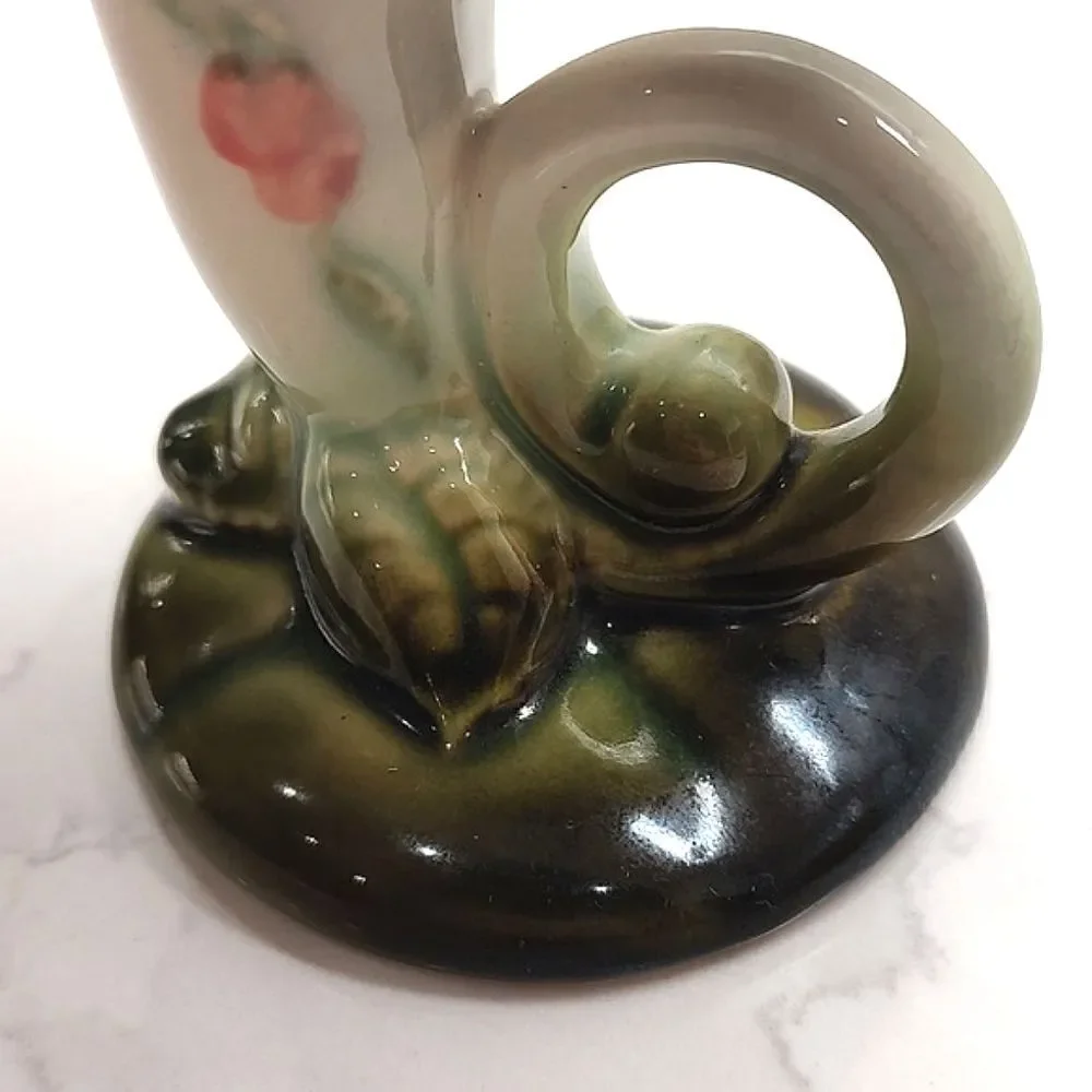 Vintage Hull Woodland Horn of Plenty Pottery Pitcher Vase 1940's